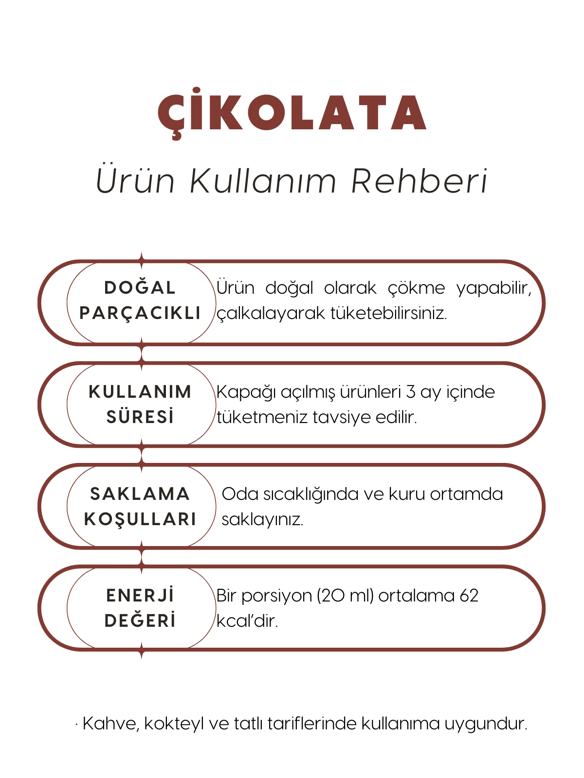 Çikolata Şurubu 500 ml