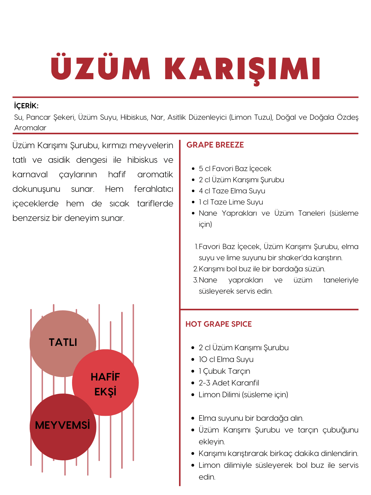 Üzüm Karışımı Şurubu 500 ml