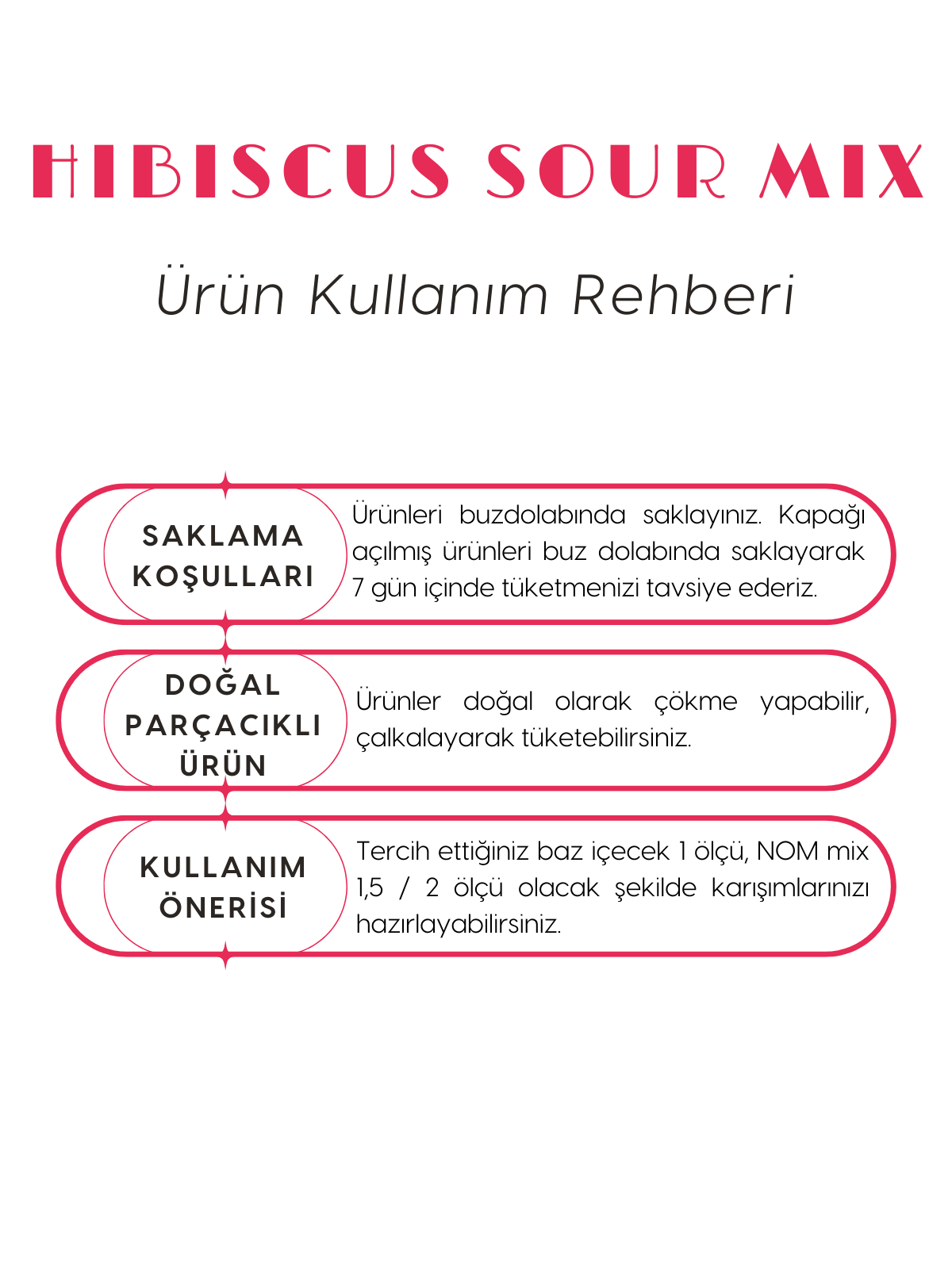 Hibiscus Sour Cocktail Mix 500 ml