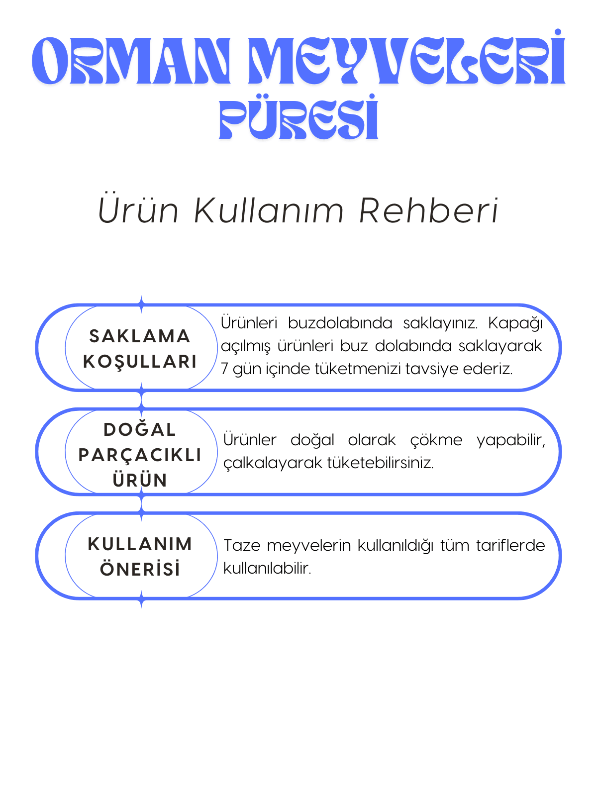 Orman Meyveleri Püresi 500 ml