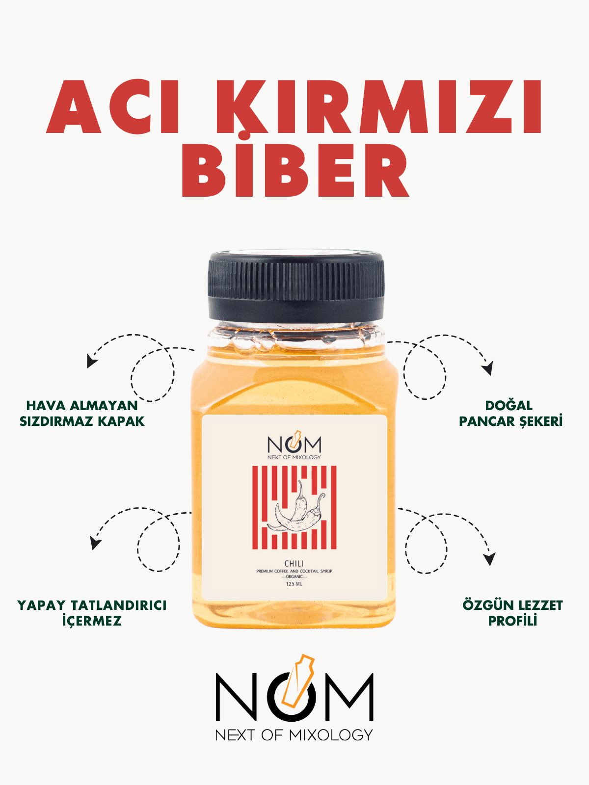 Acı Kırmızı Biber Şurubu 125 ml