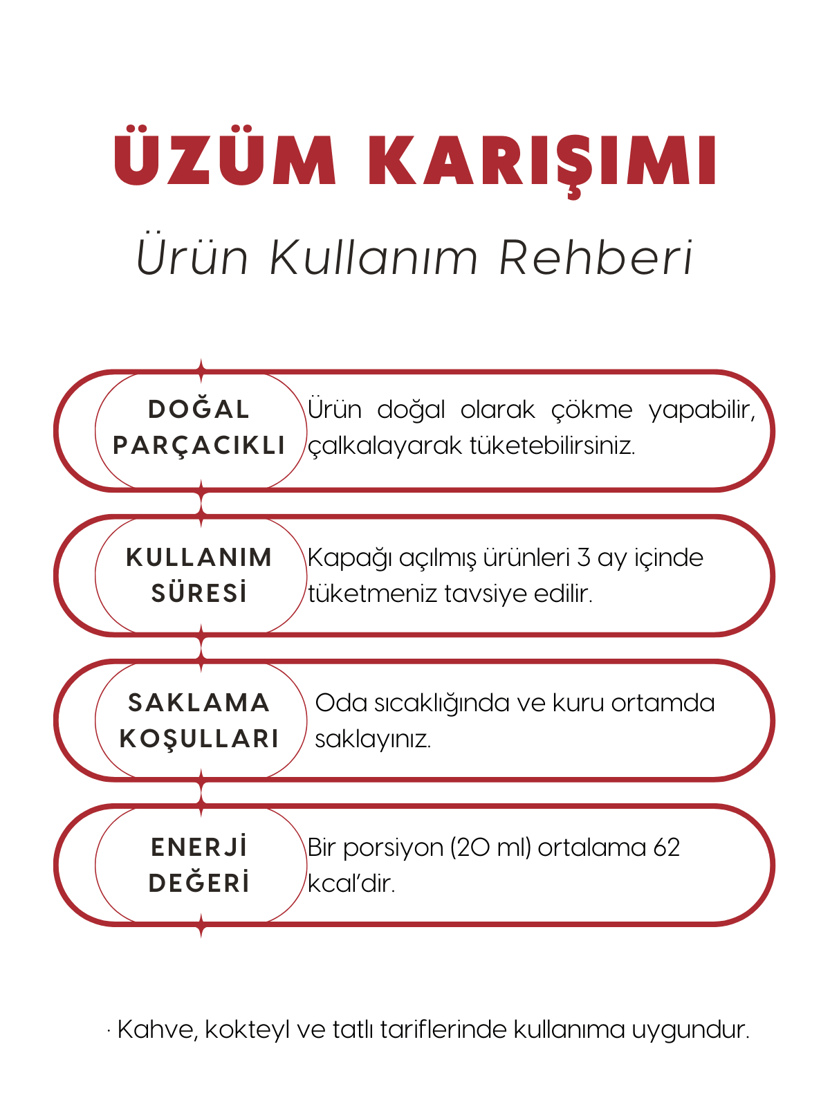 Üzüm Karışımı Şurubu 250 ml