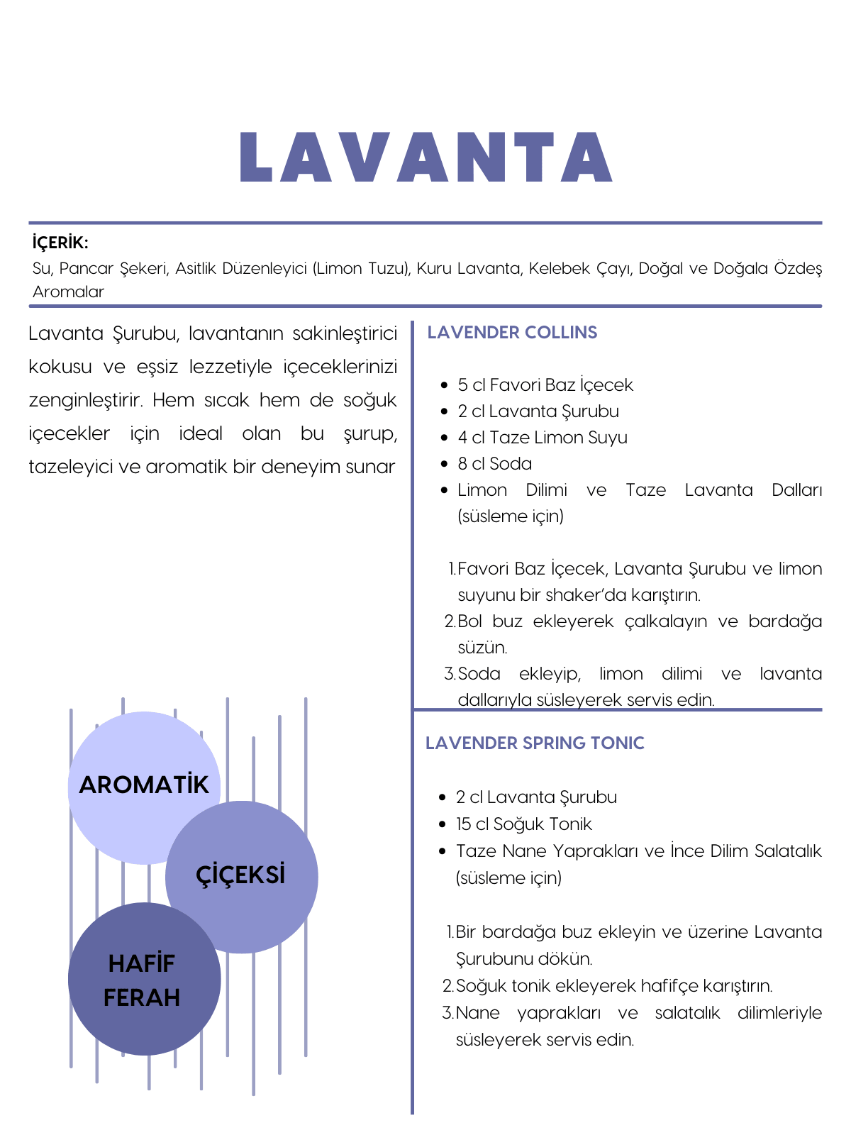 Lavanta Şurubu 500 ml