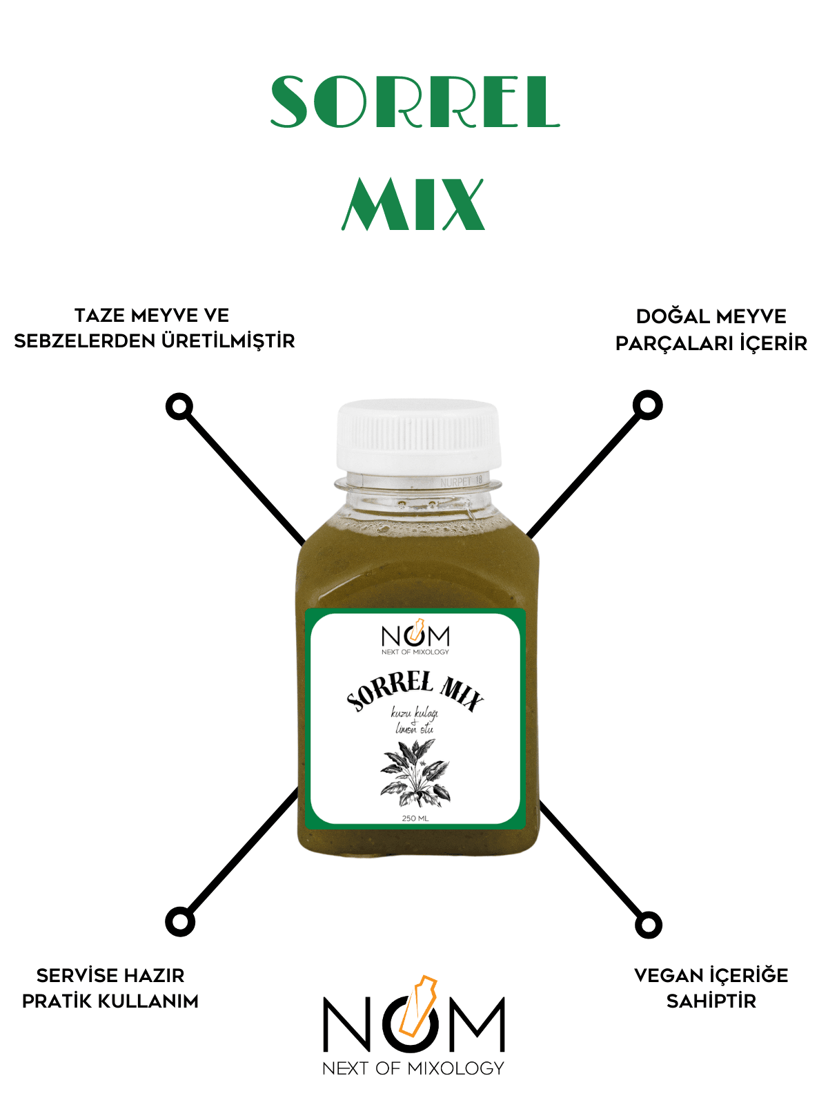 Kuzu Kulağı Cocktail Mix 250 ML