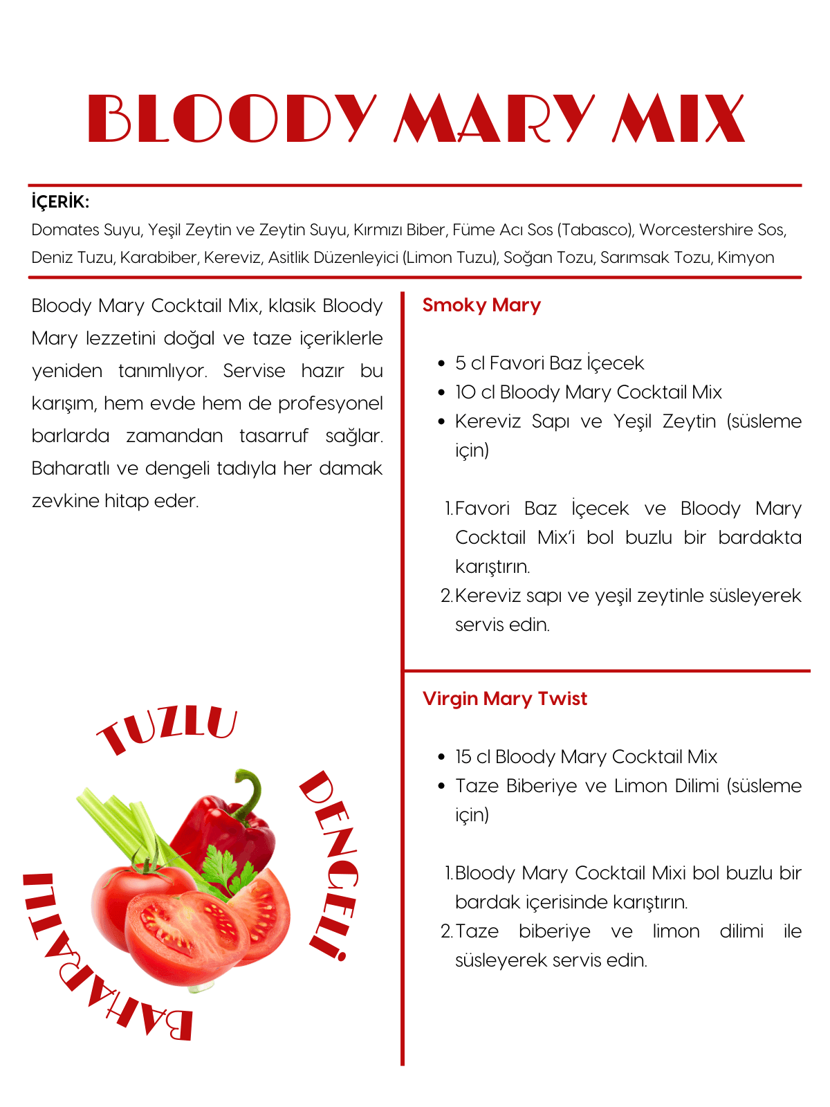 Bloody Mary Cocktail Mix 1000 ml