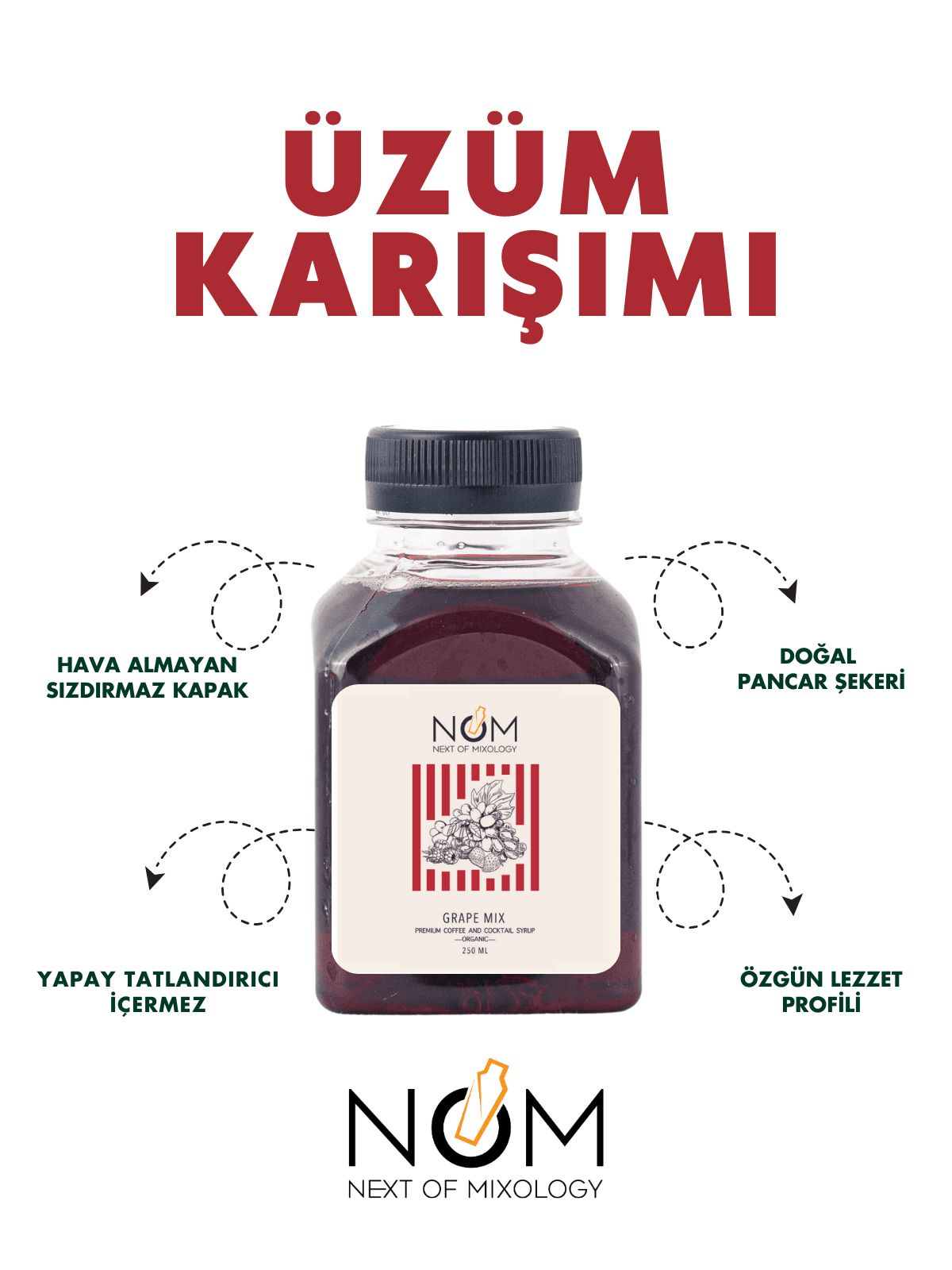 Üzüm Karışımı Şurubu 250 ml