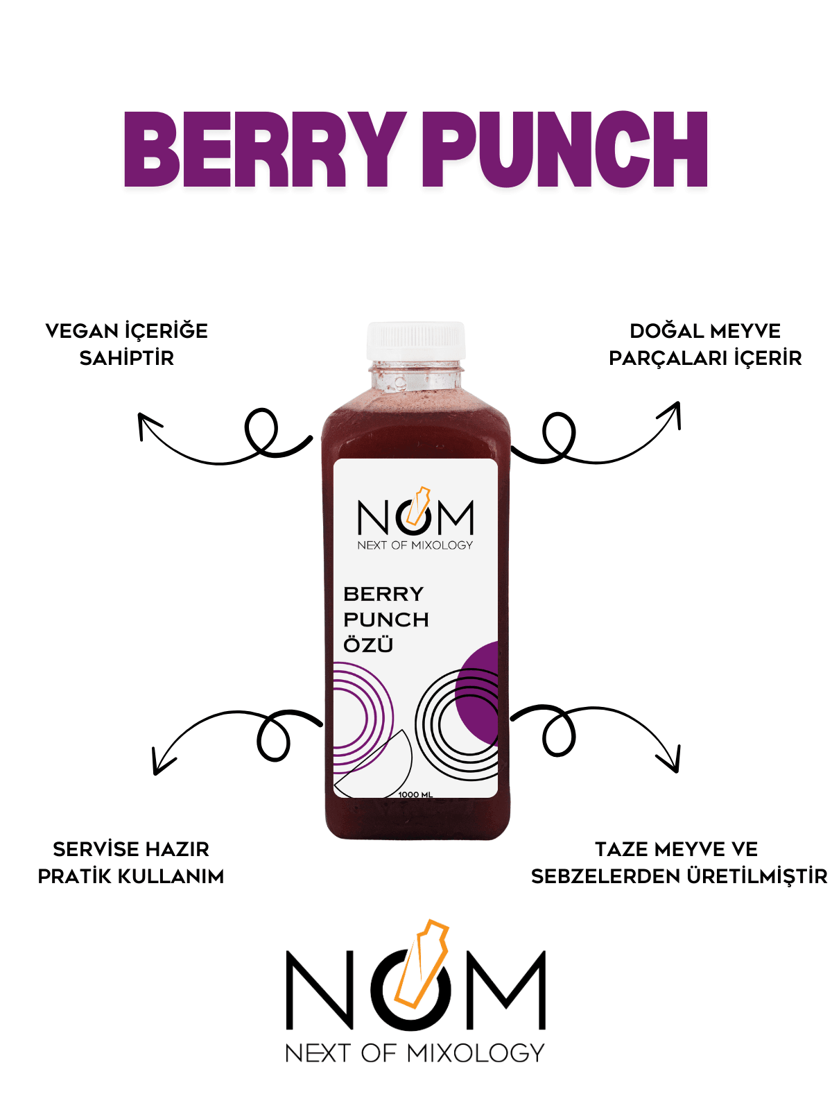 Berry Punch Özü 1000 ml