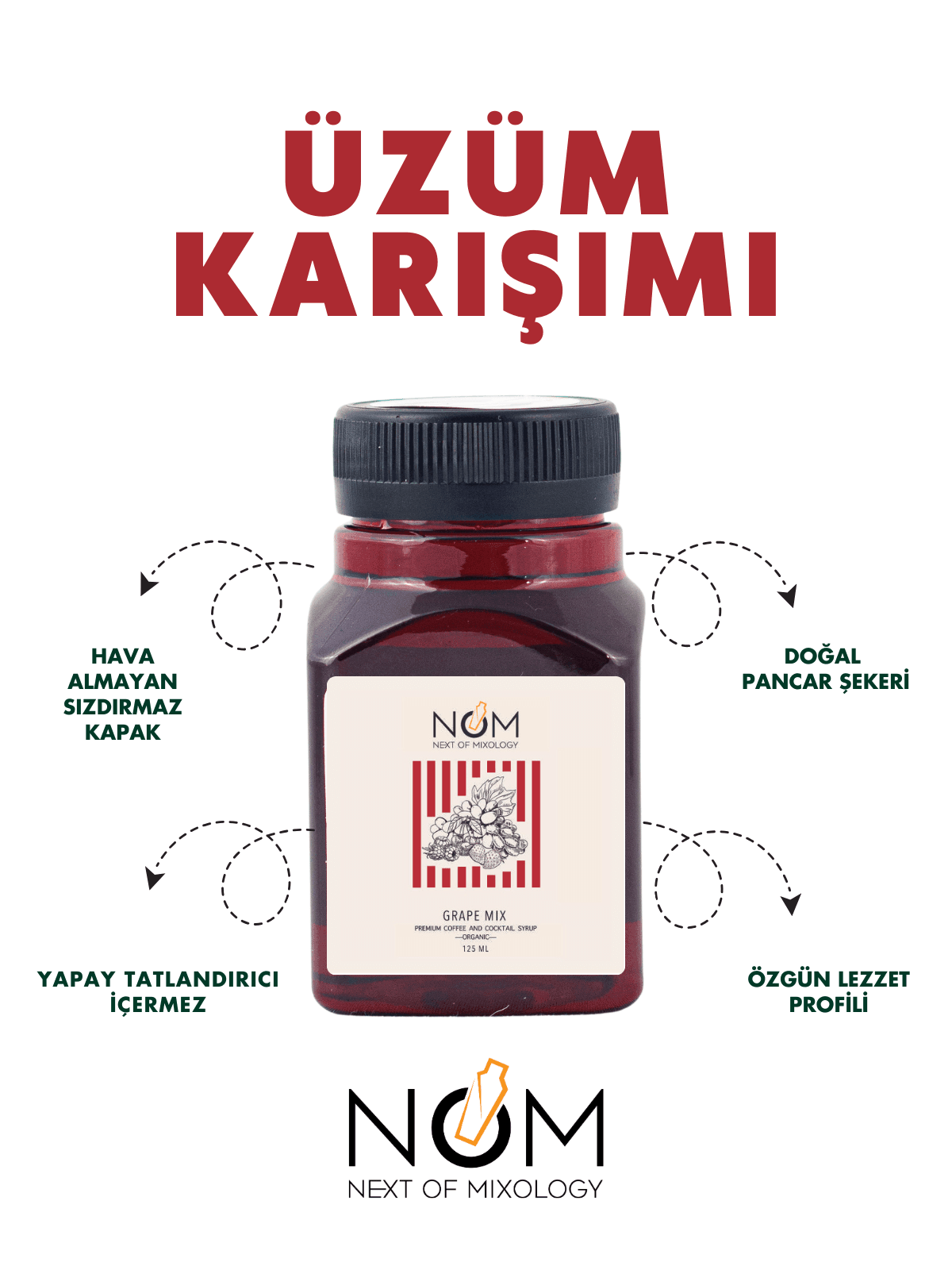 Üzüm Karışımı Şurubu 125 ml