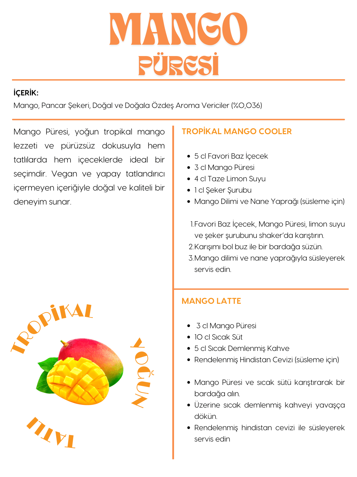 Mango Püresi 1000 ml