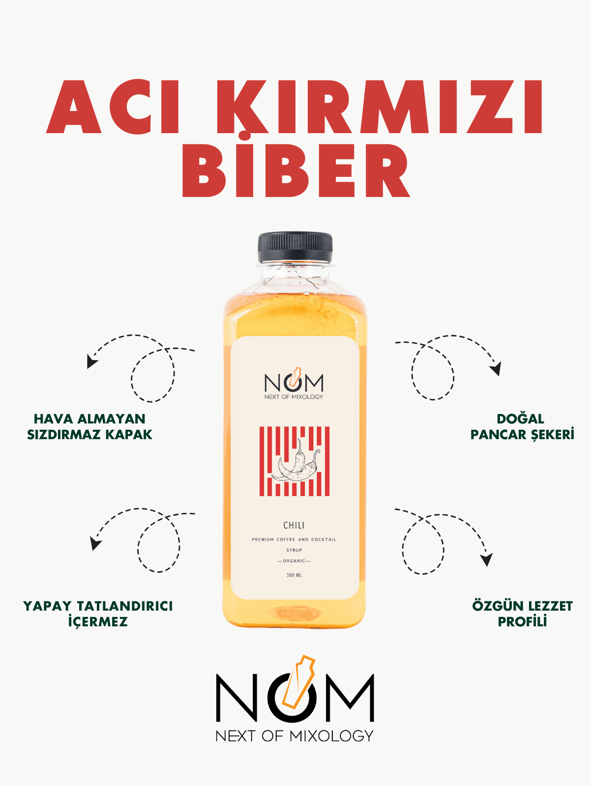 Acı Kırmızı Biber Şurubu 1000 ml