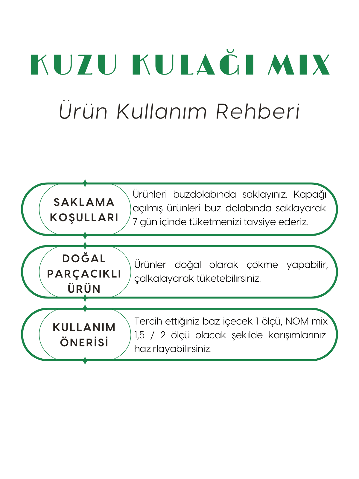 Kuzu Kulağı Cocktail Mix 500 ML