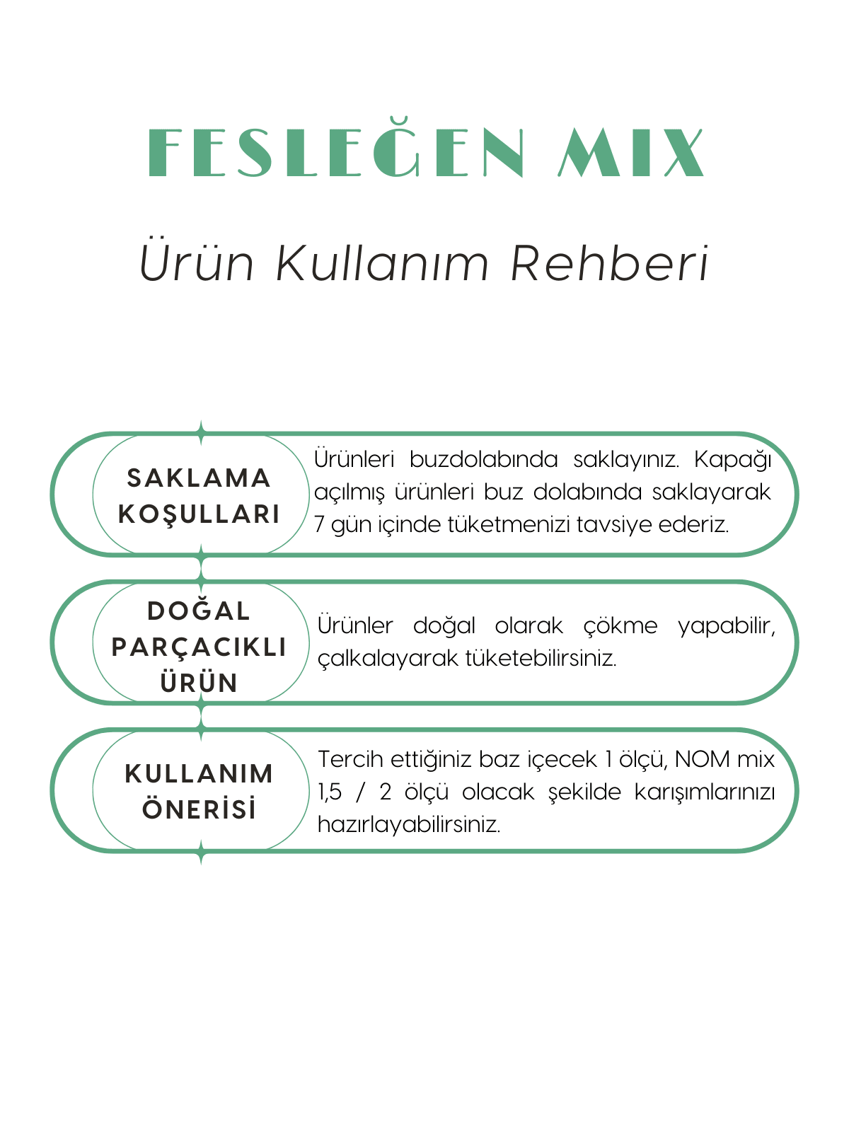 Fesleğen Cocktail Mix 1000 ml