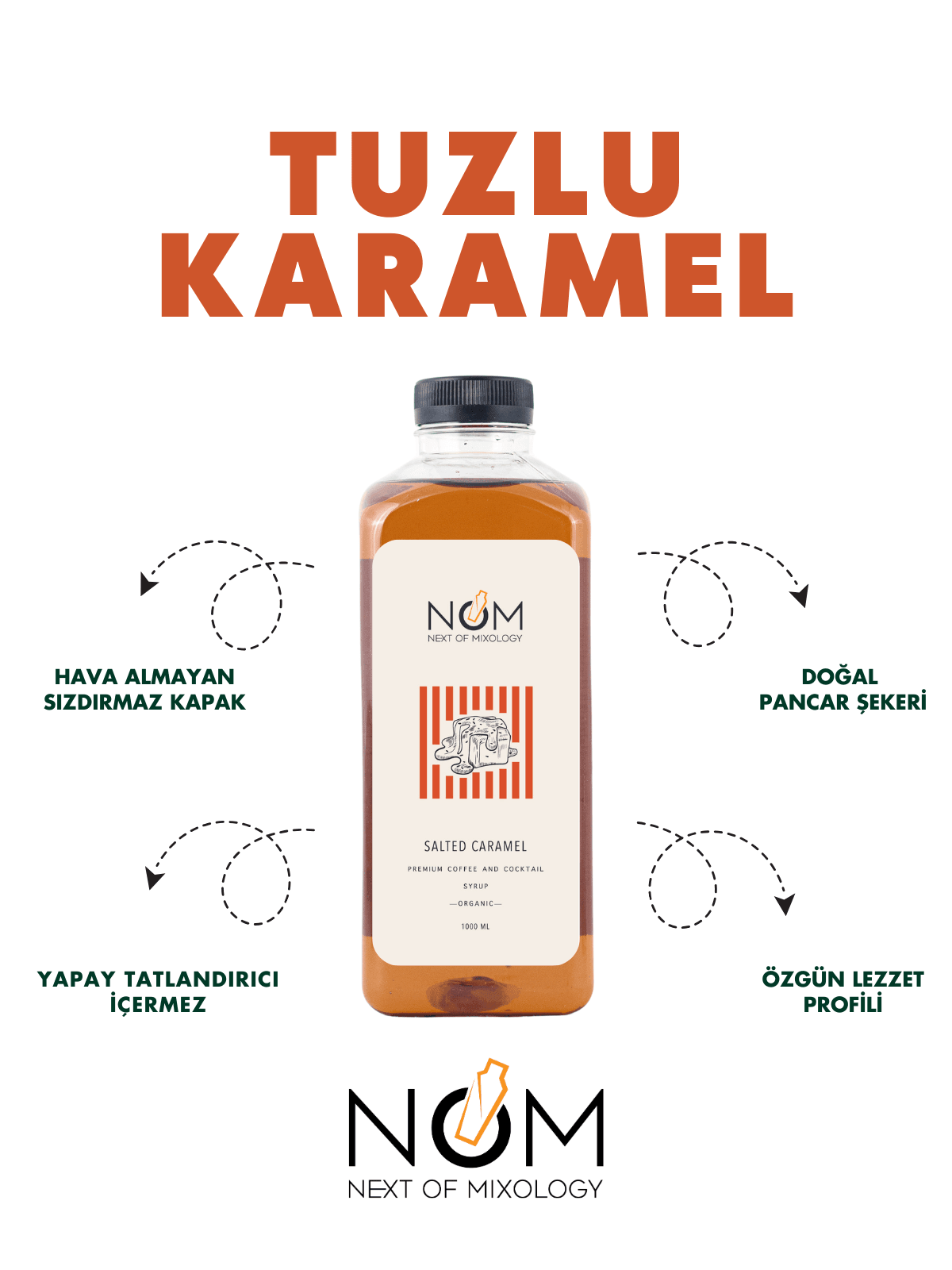 Tuzlu Karamel Şurubu 1000 ml