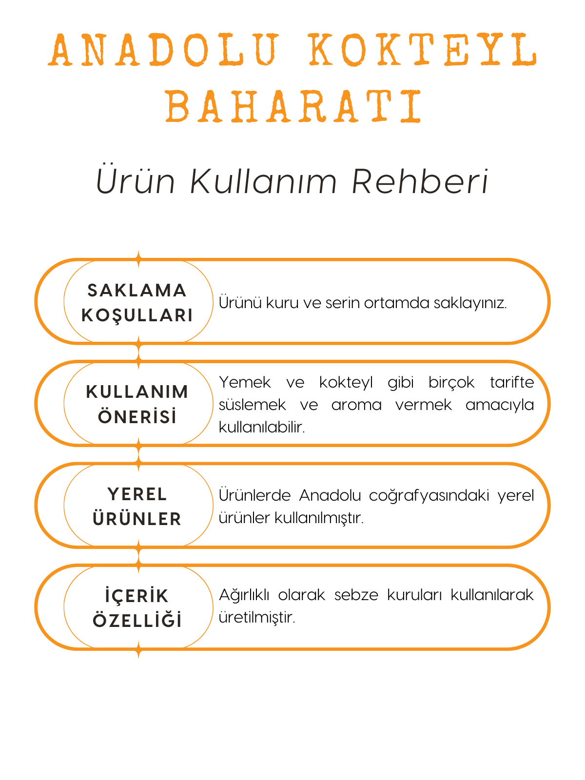 Anadolu Kokteyl Baharatı 100 gr (Veggie Vortex)