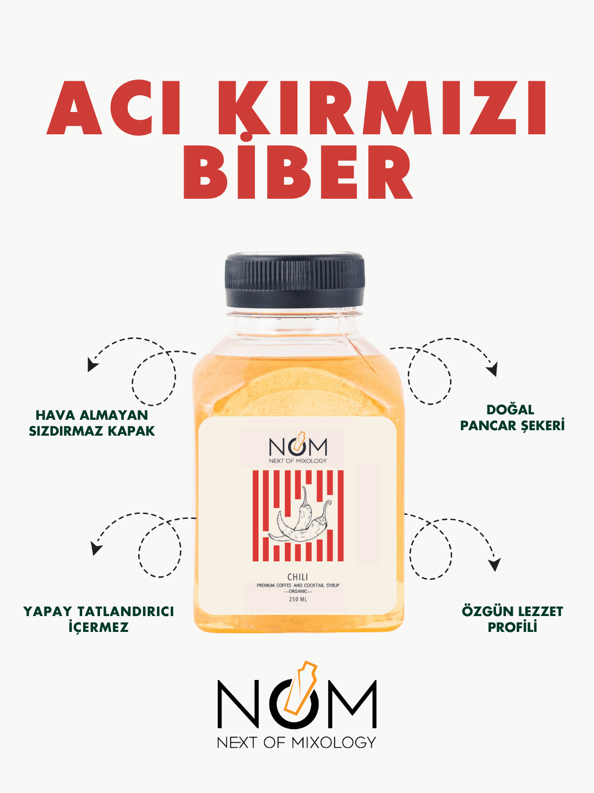 Acı Kırmızı Biber Şurubu 250 ml