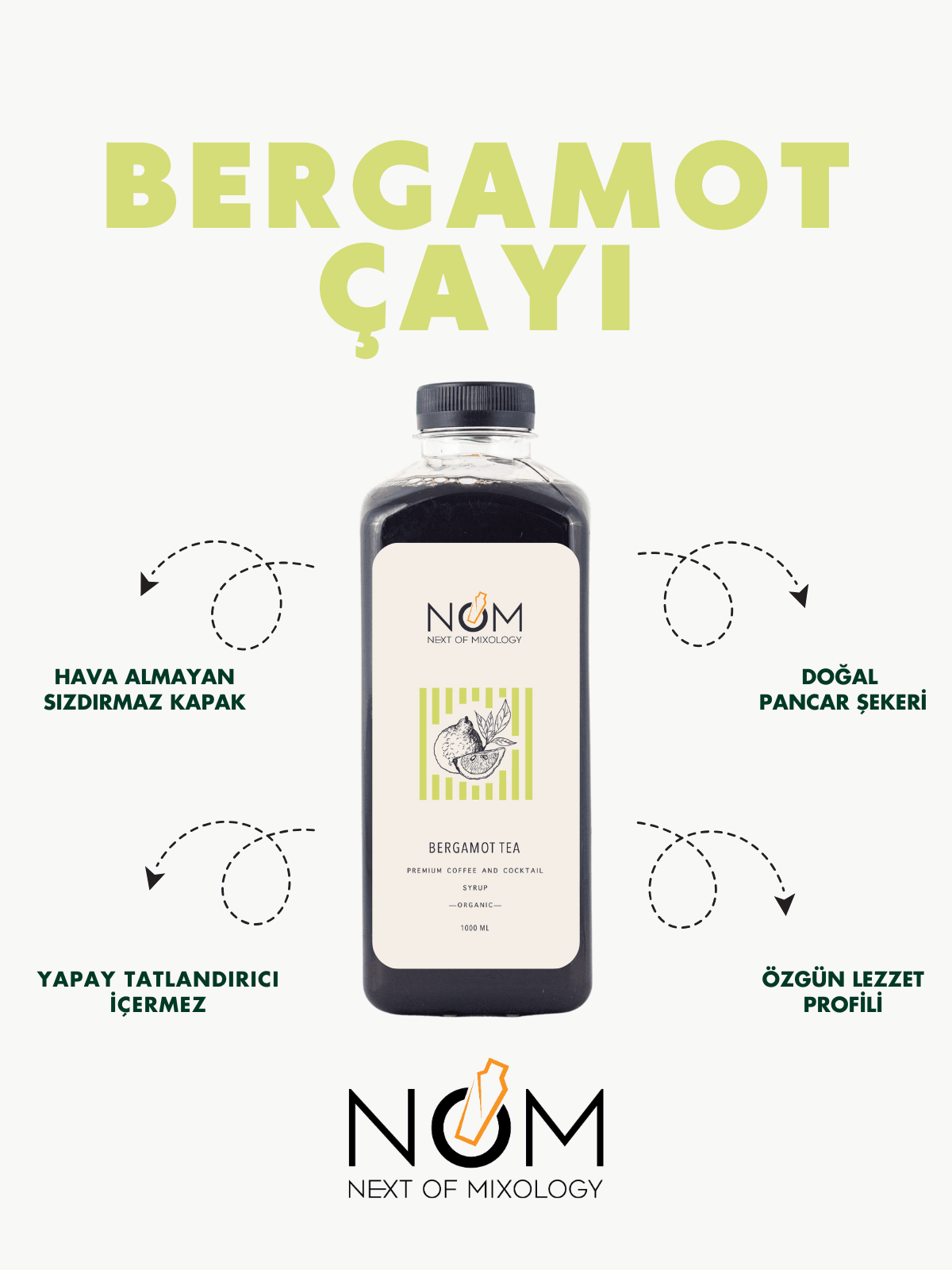 Bergamot Çayı Şurubu 1000 ml