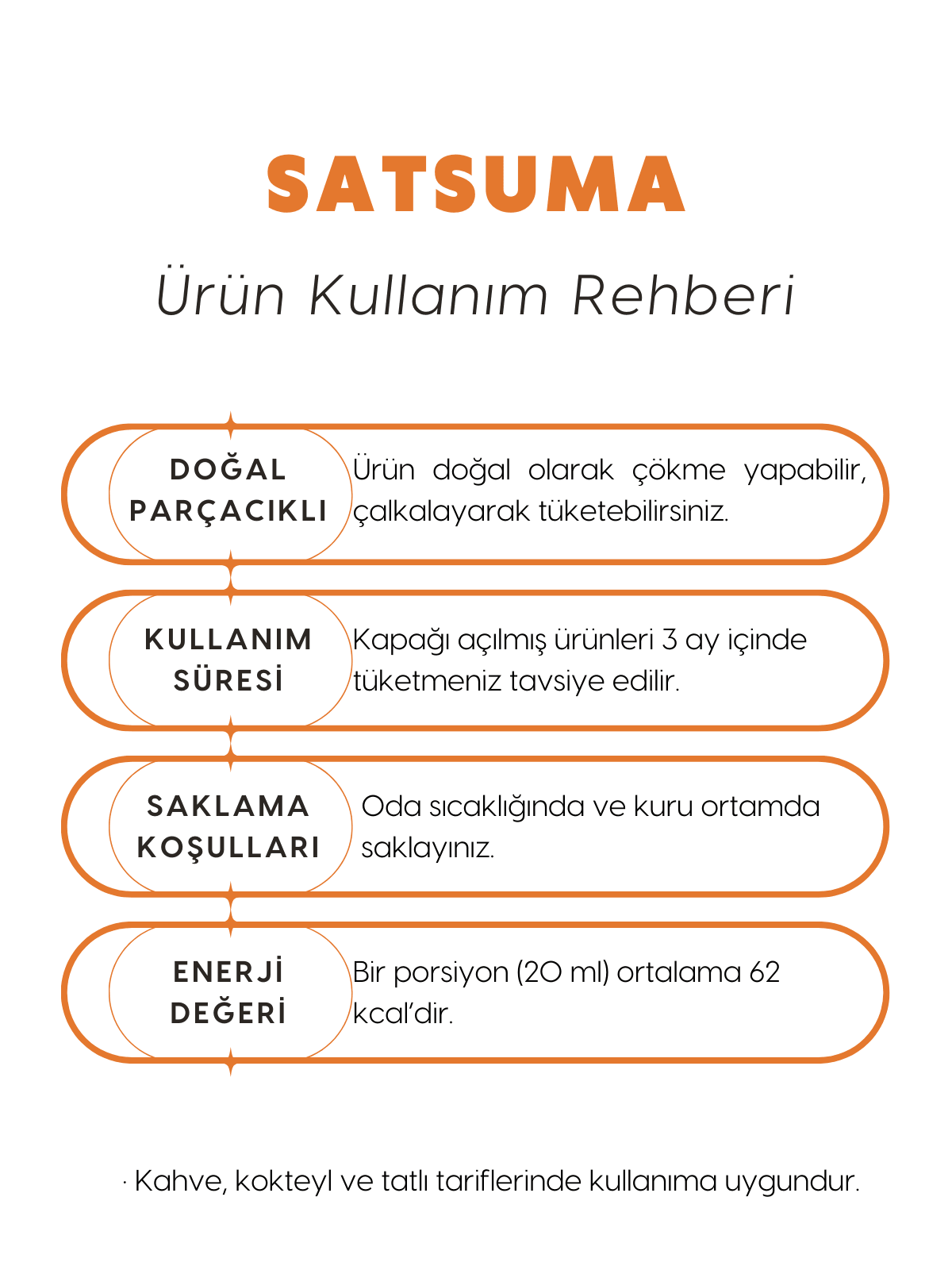 Satsuma Şurubu 250 ml