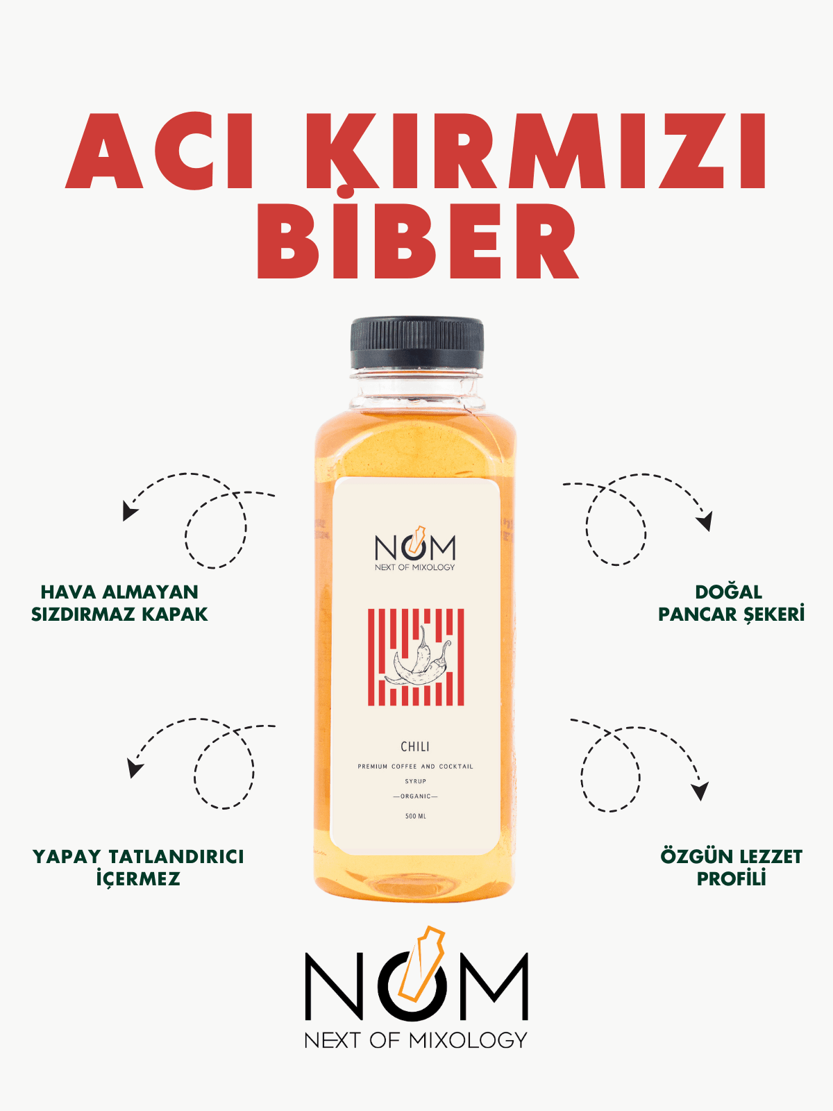 Acı Kırmızı Biber Şurubu 500 ml