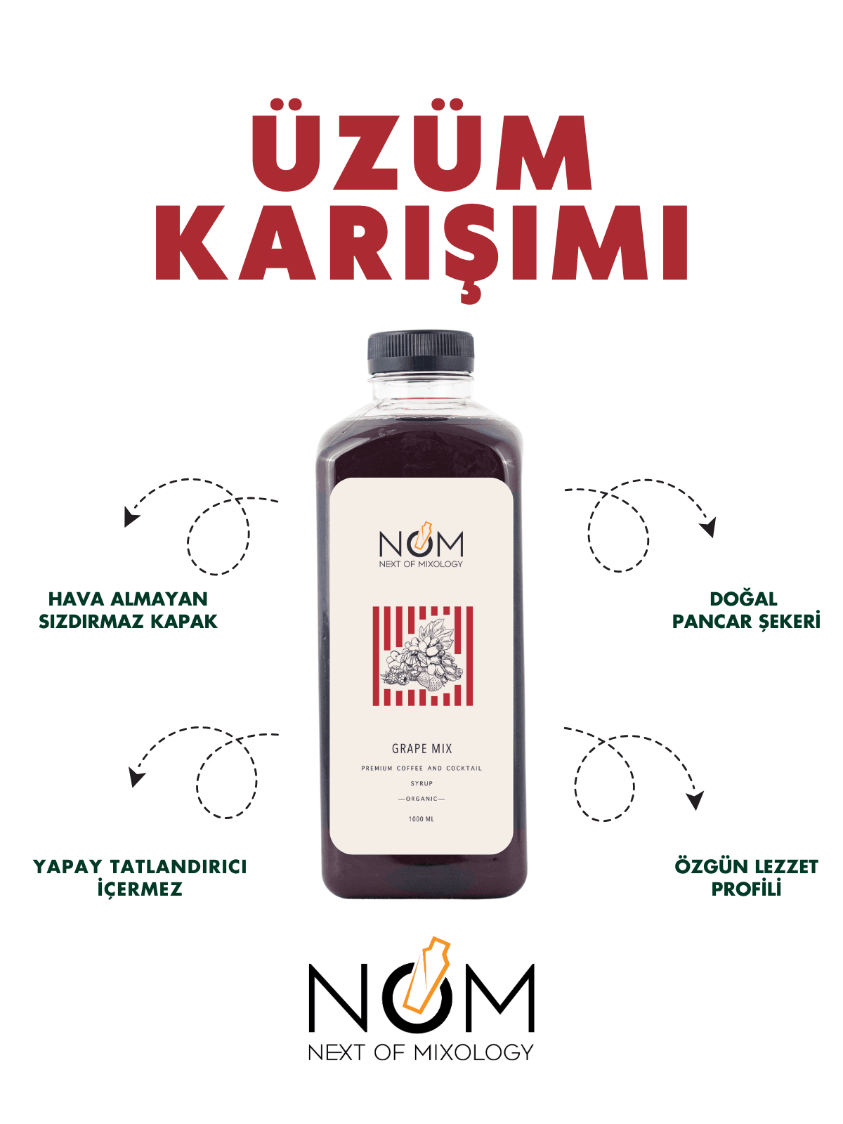 Üzüm Karışımı Şurubu 1000 ml