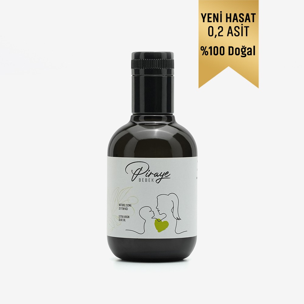 Piraye Bebek Soğuk Sıkım Natürel Sızma Zeytinyağı 250 ml