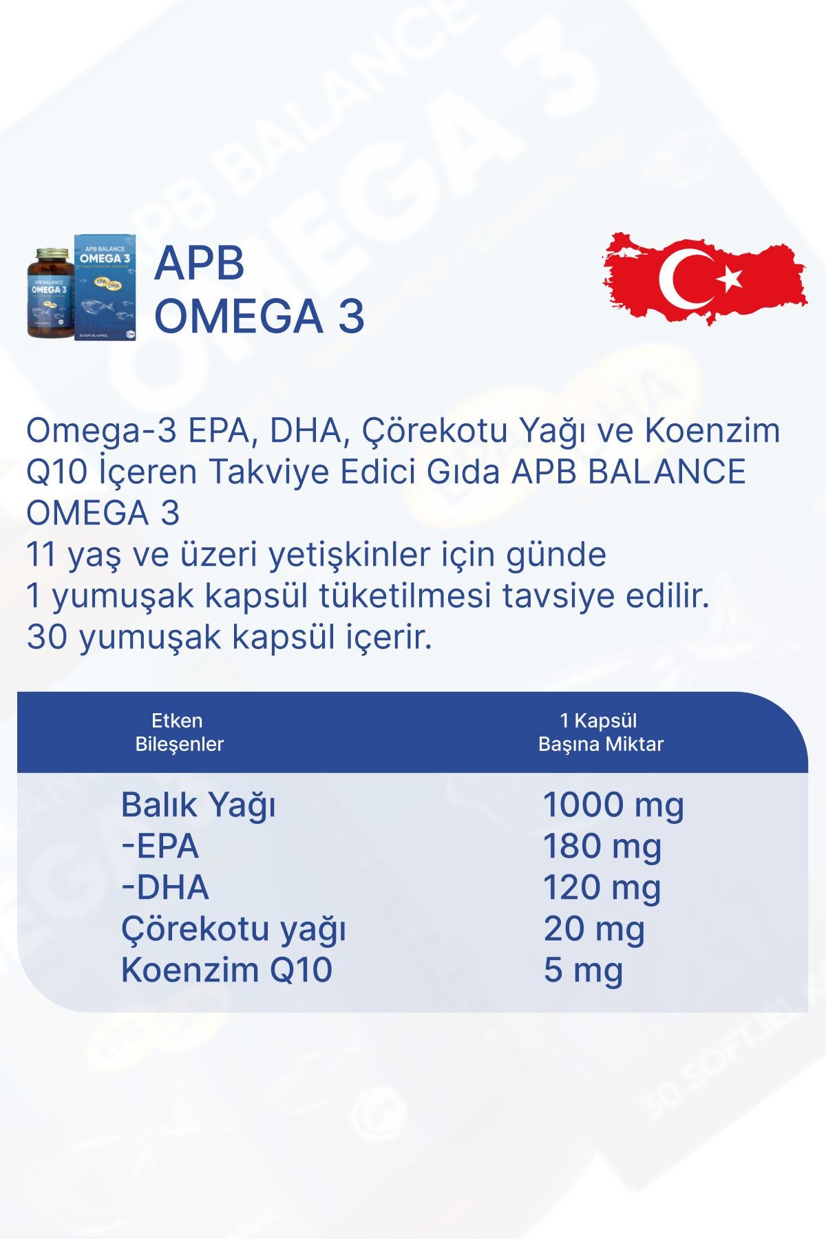 APB BALANCE MAGNEZYUM .+APB BALANCE OMEGA 3+APB BALANCE MULTIVITAMIN COMPLEX 60 KAP.