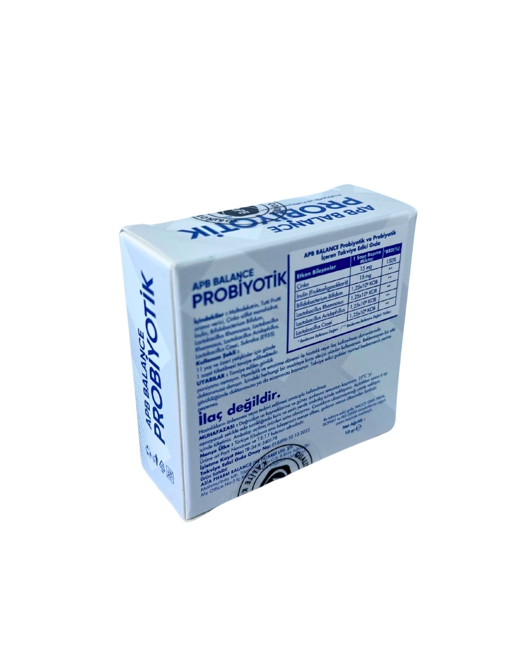 APB BALANCE PROBİYOTİC 10 SAŞE