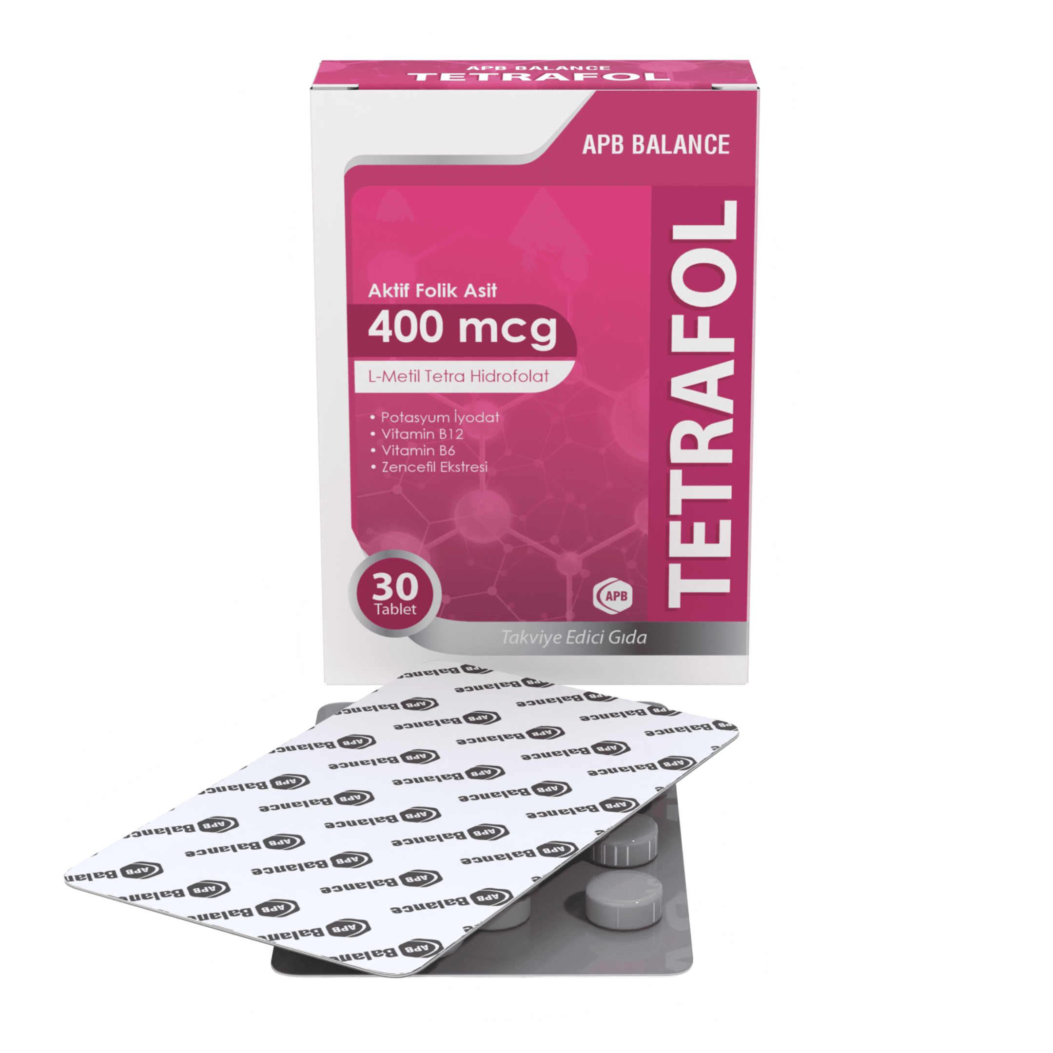Folik Asit Tetrafol - 30 Tablet