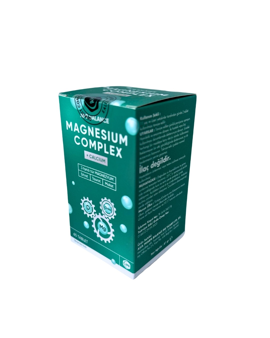 APB BALANCE MAGNEZYUM COMPLEX 60 TABLET