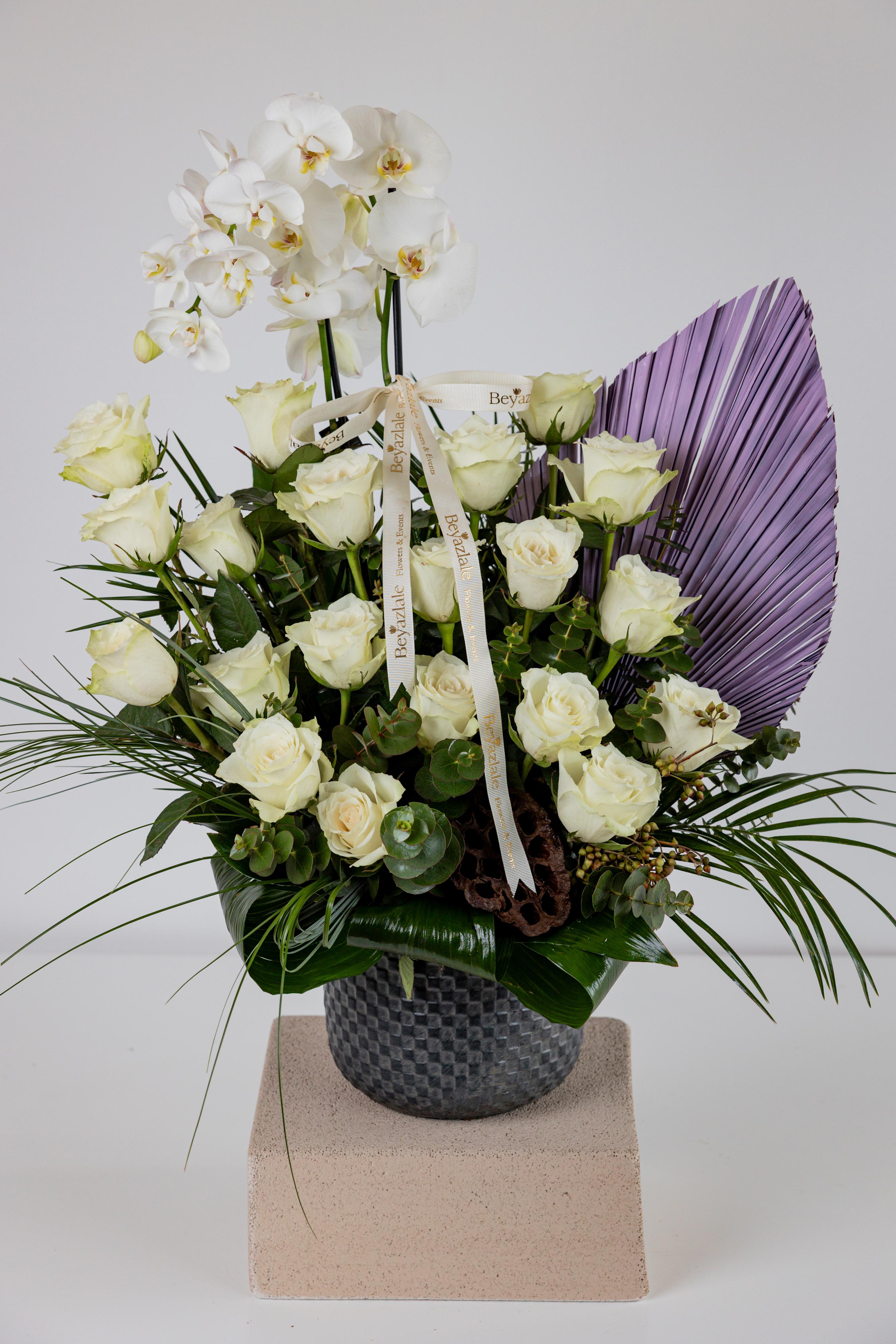 Deluxe Orkide & Gül Aranjman