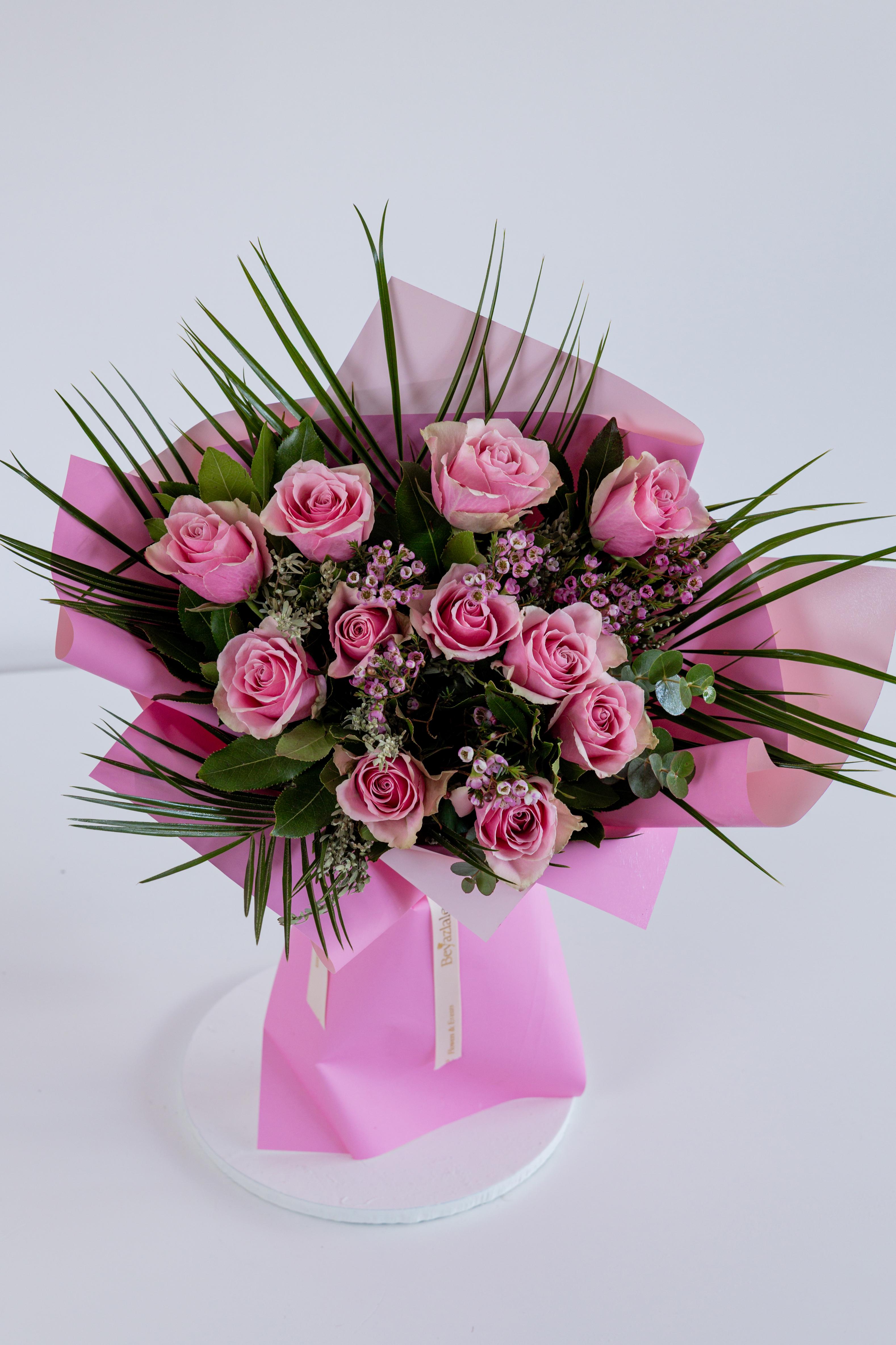 Pembe Athena Gül Buketi