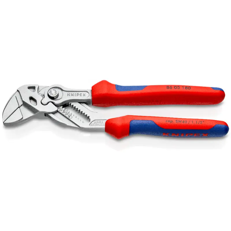 KNI8605180 KNIPEX 86 05 180 DÜZ ÇENE AYARLI PENSE