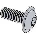 M6X25 INOX FLANŞLI BOMBEBAŞ IMBUS ISO7380-2 A2-304