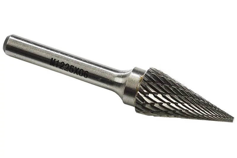 M10X20X6 KARBÜR KALIPÇI FREZE KONİK SİVRİ