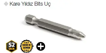 PH2X200MM KARE YILDIZ BİTS UÇ GFB GFB5212