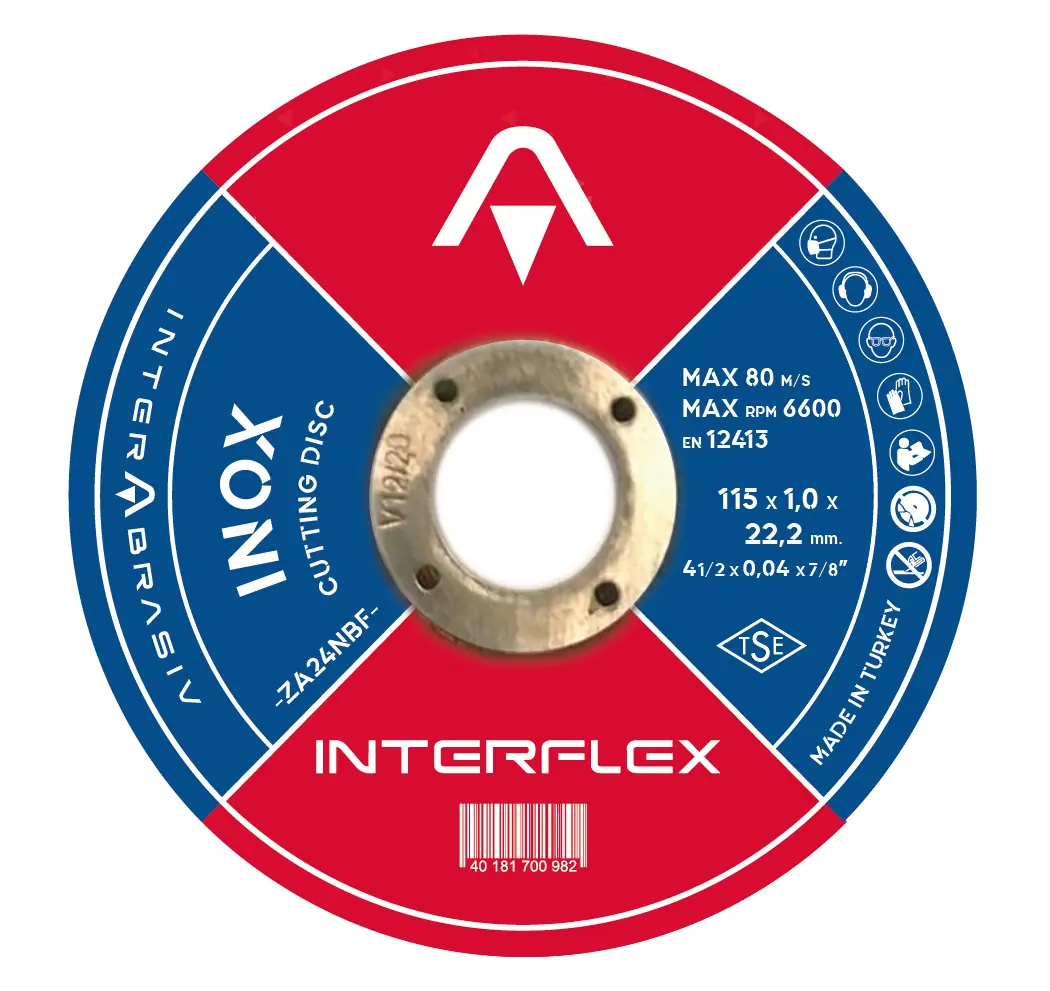 115X1X22 INOX DÜZ KESME TAŞI INTERFLEX