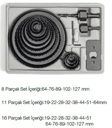 8PARÇA BUAT AÇMA PANÇ SETİ