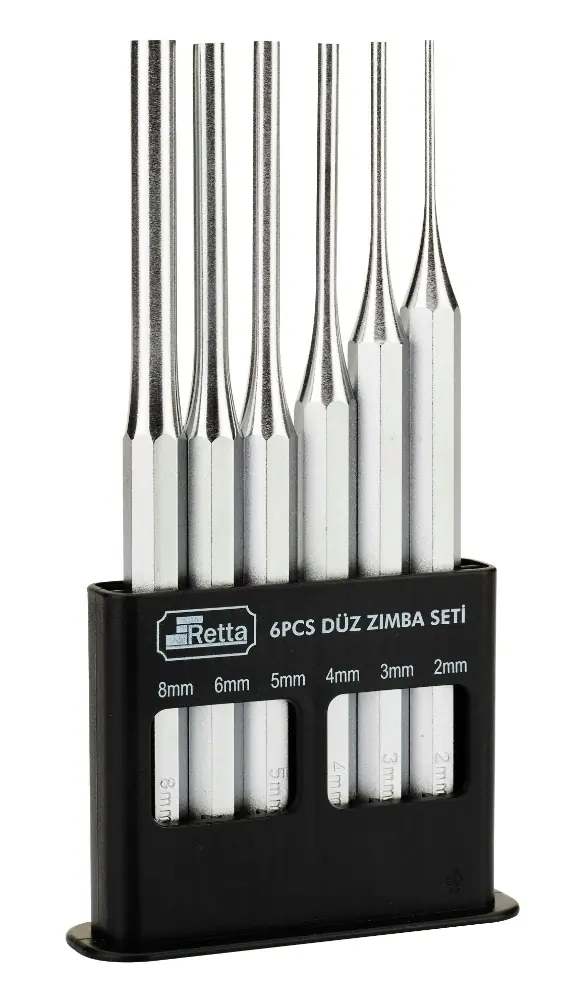 RPS0208 PİM ZIMBA SETİ 6 PÇ DÜZ (VAKUMLU) RETTA