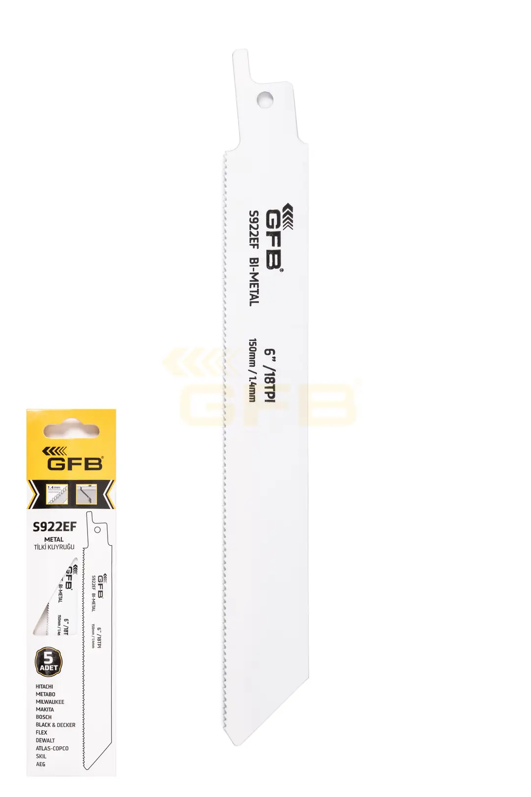 S922EF 5Lİ PAKET METAL TİLKİ KUYRUĞU BIÇAĞI GFB GFB2270