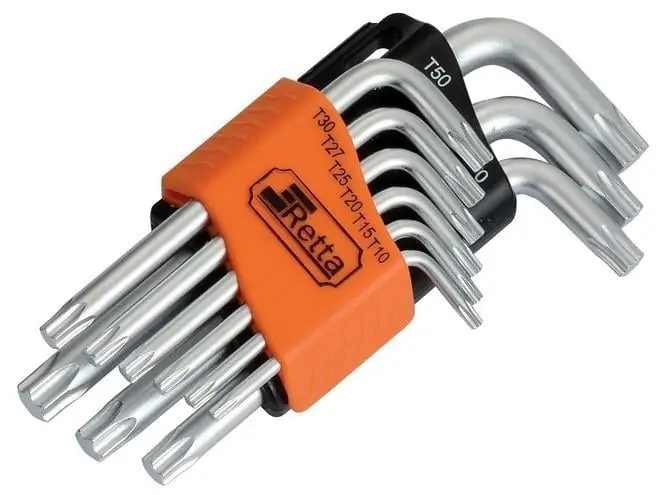 RAT6009 ALYAN 9PÇ DELİKSİZ TORX KISA RETTA