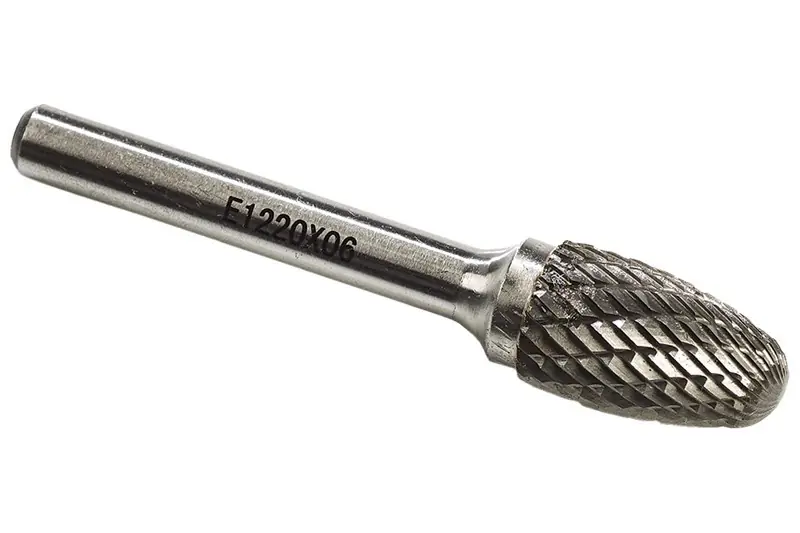 E12X20X6 Karbür Kalıpçı Freze Oval Gövdeli