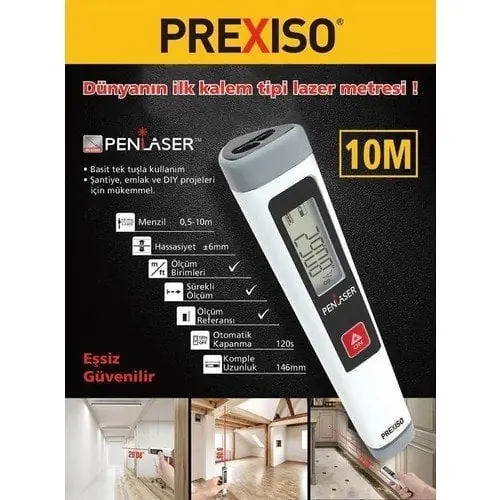 PREXISO KALEM LAZER METRE 10M LEIPREXISOP10