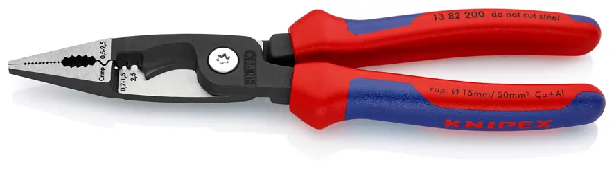 13 82 200 KOMBINE ELEKTRIKÇI PENSESI KNIPEX