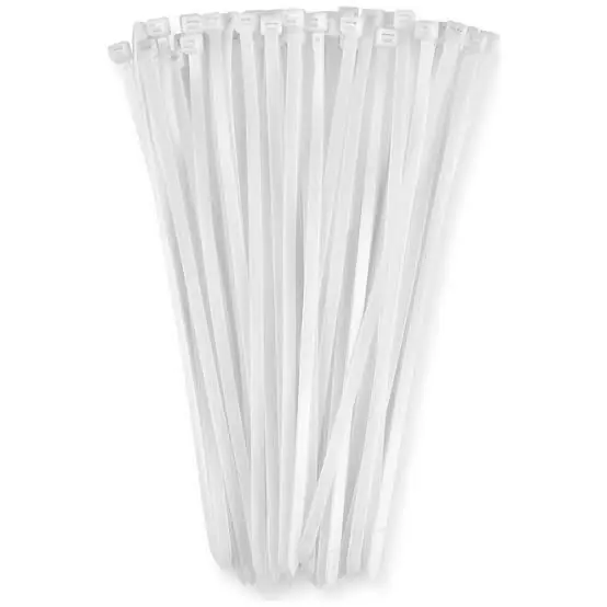 9X900Mm Cırt Kelepçe Kablo Bağı Beyaz 100 Lü Paket