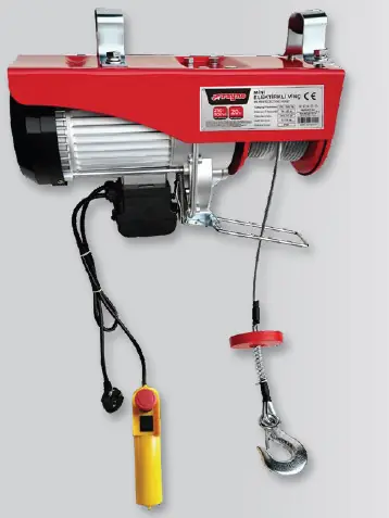 Rayno RYN11102 Elektrikli Mini Vinç 400 - 800 Kg Kapasiteli (20 Metre, %100 Bakır Motor)