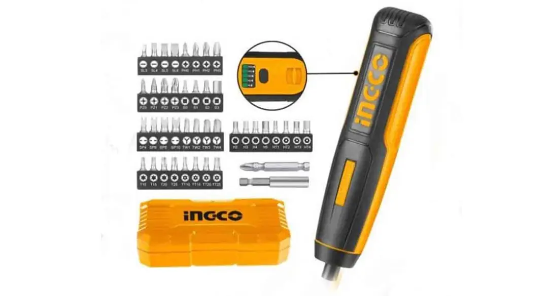 Li-ion Akülü Vidalama 1/4 4V INGCO ING-CSDLI0403