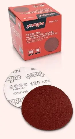 Rayno Ryn11720 115Mm 400Kum Deliksiz Cırt Zımpara Kırmızı Alüminyum Oksit Ao