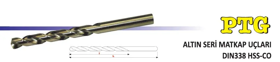 Ptg 5Mm Matkap Ucu Altın Seri %5 Kobaltlı P333850500