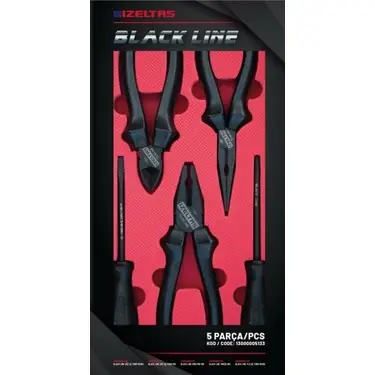 BLACK LINE EL ALETİ SETİ  5 PARÇA İZELTAŞ 13000005133