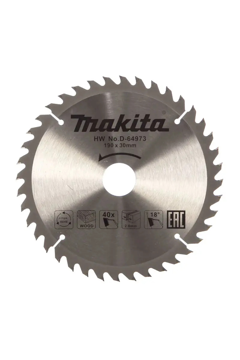 Makita D-64973 190mm 40 Diş ATB Ağaç Daire Testere