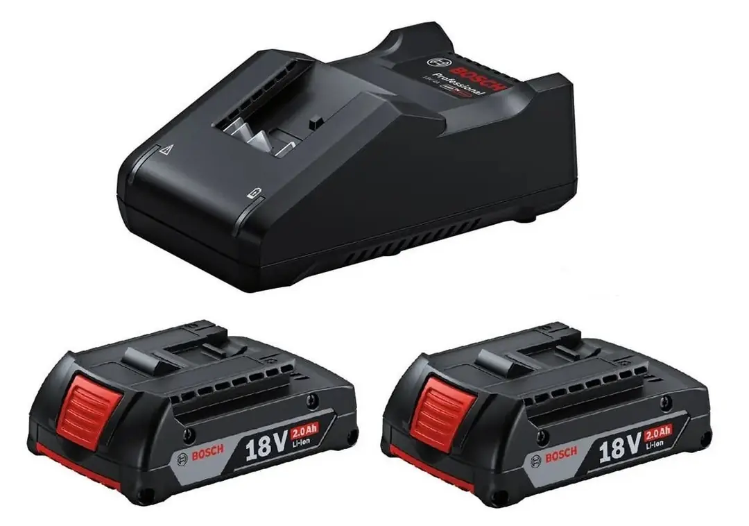 Bosch 18 Volt 2 Amper Akü Ve Şarj Cihazı Seti 2 X 2.0AH AKÜ + GAL 18V-40 
